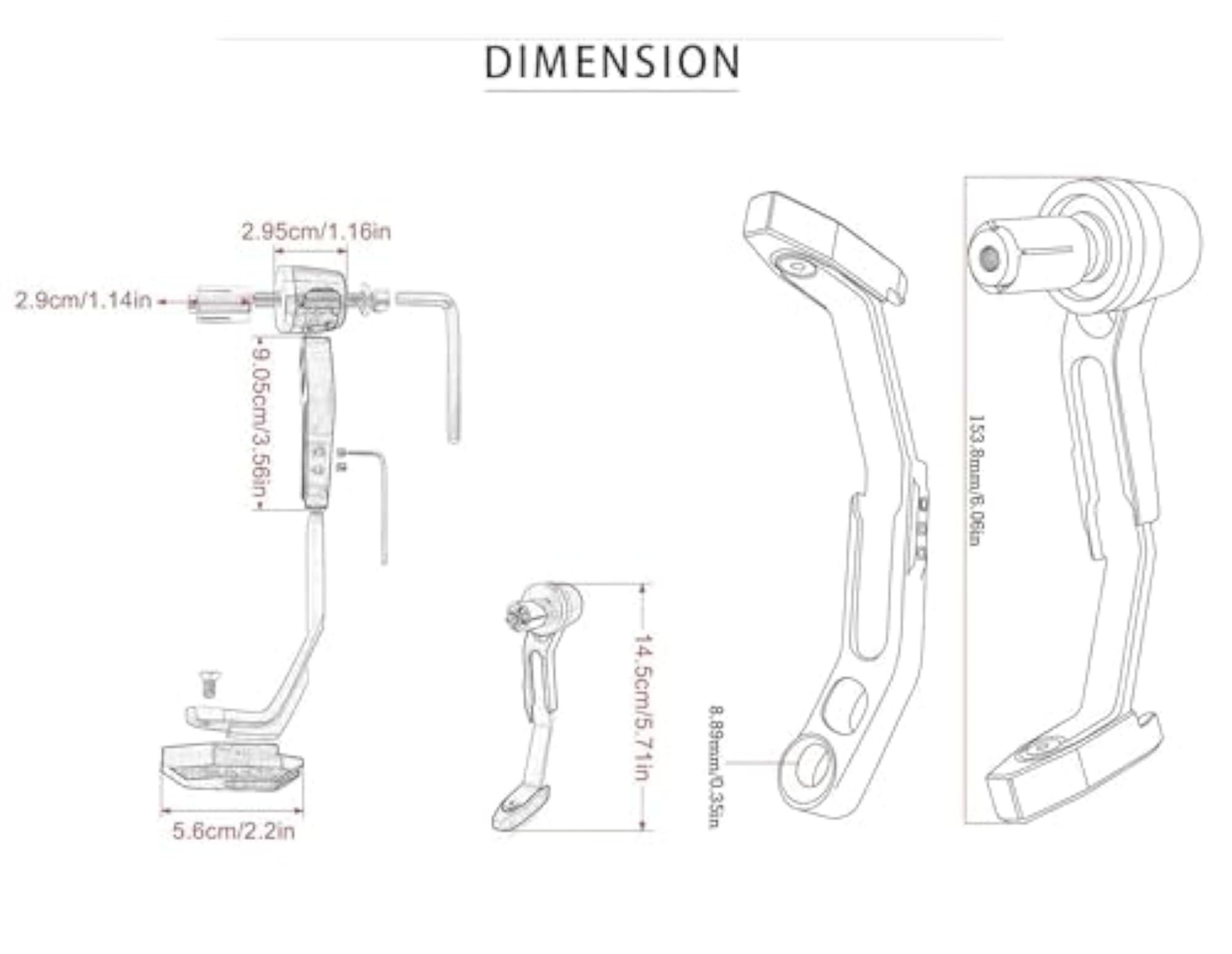 Heavy Handle Bar End Clutch Brake Lever Guard for All Bikes
